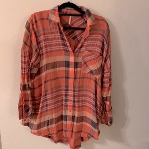Free people flannel tunic
